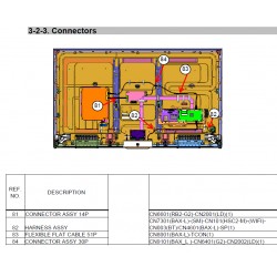 KDL70W850B Sony Television Exploded Diagram