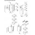 Sharp Refrigerator Exploded Diagram SJ-FP624V / SJ-FP676V (SL/BK)