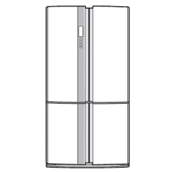 Sharp Refrigerator Exploded Diagram SJ-FP624V / SJ-FP676V (SL/BK)