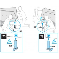 Sony Television Stand Legs for XR-75X90J