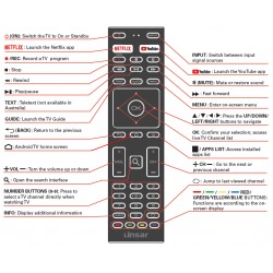 LINSAR TV Remote LS40FHDG-SCA