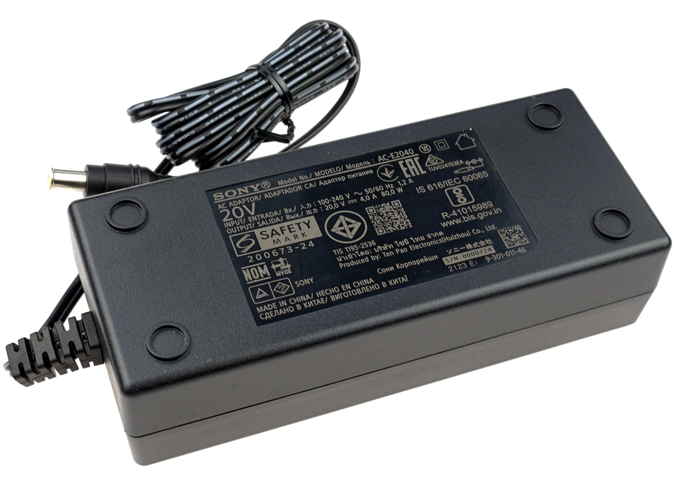 Sony AC Adaptor SRS-XG500 S0930101146 20V 4A SRSXG500 sony Sony AC Adaptor SRS-XG500 S0930101146 20V 4A SRSXG500 sony