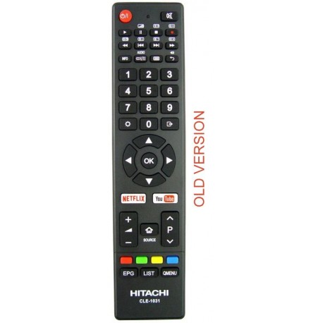 HITACHI CLE-1031 TV Remote for 32FHDSM6 / 32HDSM8 / 40FHDSM8 / 50UHDSM8 / 55UHDSM8 / 65UHDSM8 / 70UHDSM8 / 75UHDSM8