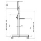 BIG TV Trolly Stand multi 46-90"