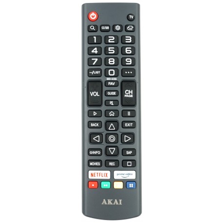 AKAI TV Remote for AK7521S6WOS / AK6521S6WOS / AK5821S6WOS / AK5021S6WOS