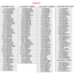 Sharp Refrigerator Exploded Diagram SJ-F65PC-WH / SJ-F65PC-SL