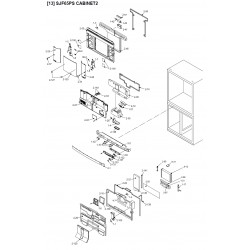 Sharp Refrigerator Exploded Diagram  SJ-F65PS-SL
