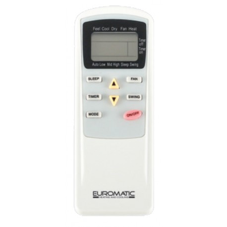 EUROMATIC Air Conditioner Remote for EUR-9000WAC