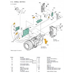 HDRFX7E Sony Camera Exploded Diagram