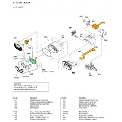 HDRFX7E Sony Camera Exploded Diagram