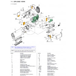 HDRAS200V Sony Camera Exploded Diagram