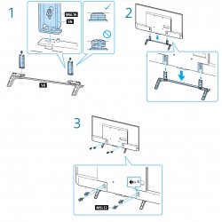 Sony Television Complete Desktop Stand for KD49X8000D