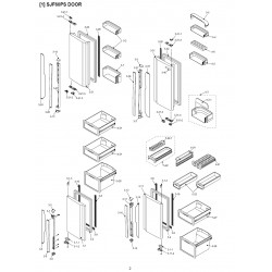 Sharp Refrigerator Exploded Diagram SJF60PS-WH/SL