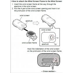 Sony Wind Screen Adaptor & Wind Screen Cover for ECM-W2BT