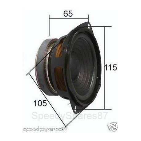 Speaker Square Mid Range 4 Inch 20 Watts