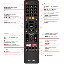 BAUHN TV Remote for ATV50UHDS-1019 / ATV32HDS-1119