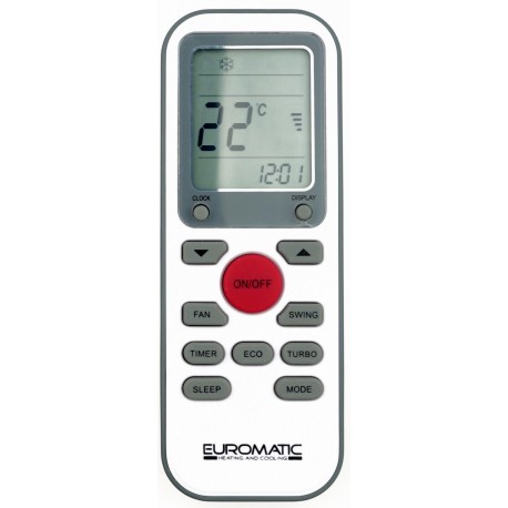 EUROMATIC Air Conditioner Remote for EUR-9000FX