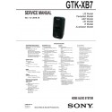 Sony GTK-XB7 Audio Service Manual