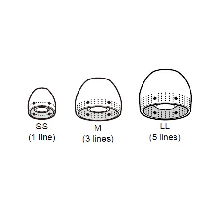 Sony Ear Bud for BEIGE Headphones WI-C100