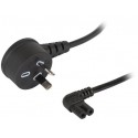 Right Angle Power Cord - 2, 3 or 5 Metres