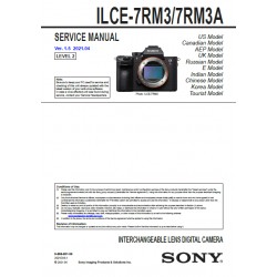 Sony ILCE-7RM3 / ILCE-7RM3A Service Manual