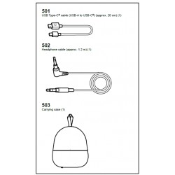 WH-1000XM5 Sony Audio Exploded Diagram