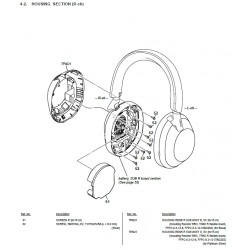 WH-1000XM5 Sony Audio Exploded Diagram
