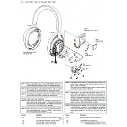 WH-1000XM5 Sony Audio Exploded Diagram