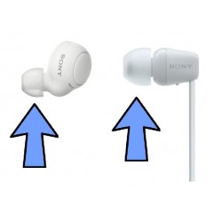 Sony Ear Bud for TRANSPARENT MILKEY WHITE Headphones WI-C100 / WF-C500 / WF-C700N (1 Bud)