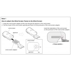 Sony Wind Screen Adaptor & Wind Screen Cover 