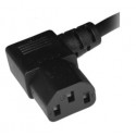 Power Cord Right Angle Plug to Straight Mains Plug