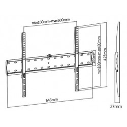 37-80 inch Slim Universal TV Wall Bracket Fixed