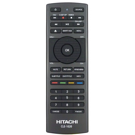 HITACHI TV Remote CLE-1020 for UZ557000 / VZ556100 / VZ656100 and more