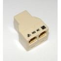 MC Modular Splitter 3 Way RJ12