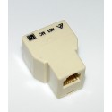 Modular Splitter 3 Way RJ45
