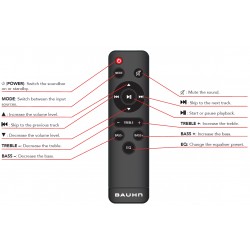 BAUHN Audio Remote for ACSB-1022-B / ACSB-1022-C