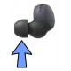 Sony Silicon Ear Bud BLACK (1 Bud) - size: SS, S, MS, M, ML or LL