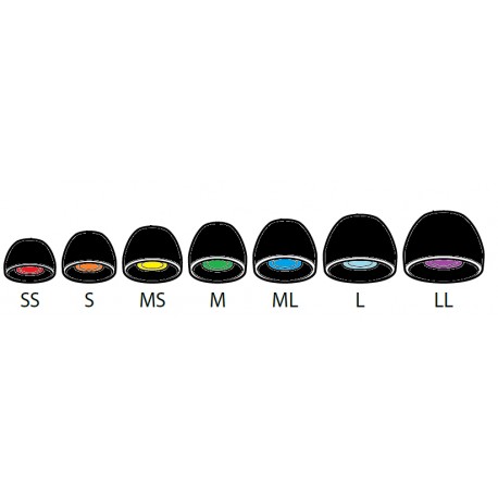 Sony Silicon Ear Bud BLACK (1 Bud) - size: SS, S, MS, M, ML or LL