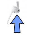 Sony Ear Bud (1 Bud) TRANSPARENT MILKY WHITE for WISP510