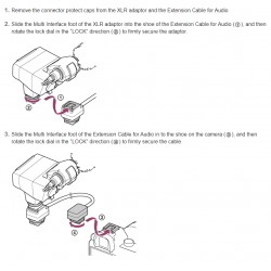 Sony Extension Cable for XLR-K3M