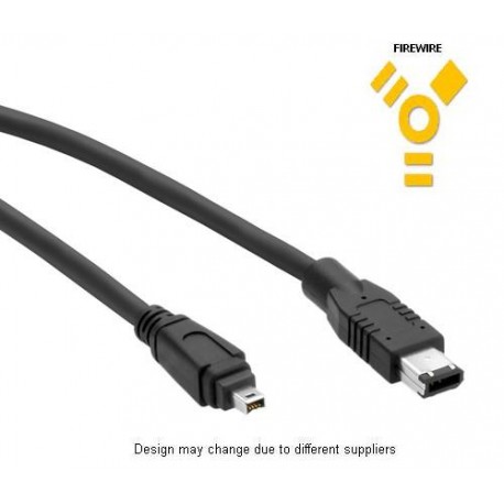 Firewire (i-Link/DV) Cable 4pin to 6pin 2 Meter