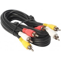 AV Cord 3x RCA to 3x RCA  1.5 Meters