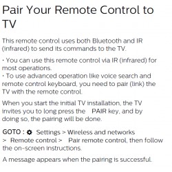 PHILIPS TV Remote for 55OLED804/79 65OLED804/79 REM6025