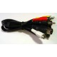 AV Cord 4 x RCA Plugs to  5 Pin DIN Plug Shielded 1.2M