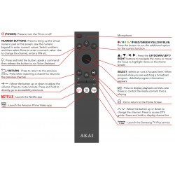 AKAI TV Remote for AK5522S7TZN / AK6522S7TZN / AK7522S7TZN