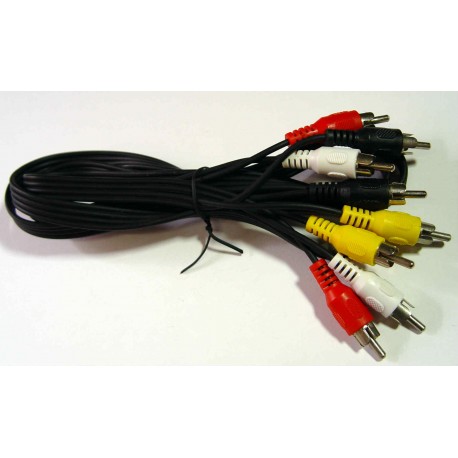 Audio/Video Cable 4X RCA 1.2M