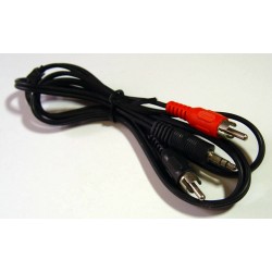 Audio Cord 2x RCA to 3.5mm 1.2 Metre