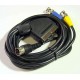 Audio / Video  SCART Plug to 5 Pin DIN Plug & 2 x BNC Plugs