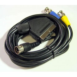 Audio / Video  SCART Plug to 5 Pin DIN Plug & 2 x BNC Plugs