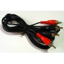 Audio Cord  2 RCA to 2 RCA Plugs 2.5M